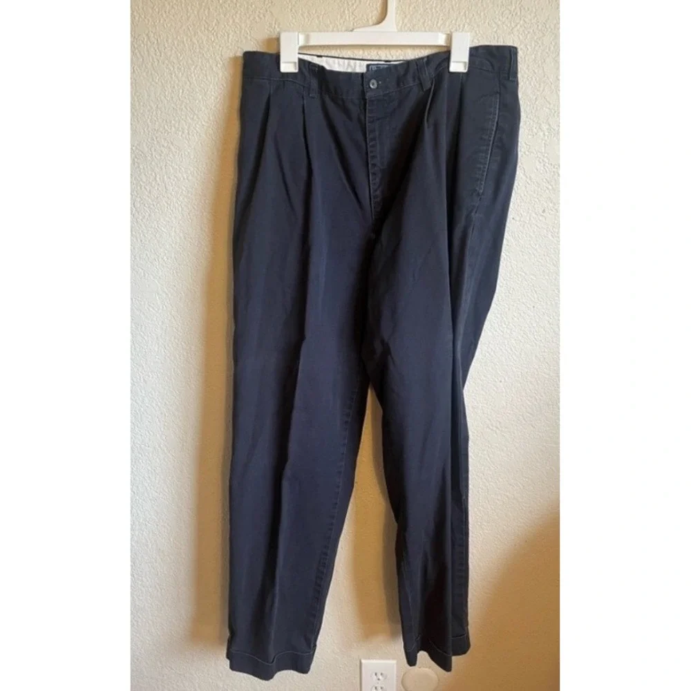 Polo Ralph Lauren Hammond Pants Mens 38x34 Navy Blue Chino 100% Cotton